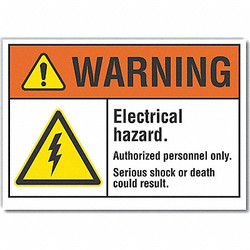 Lyle Warning Sign,7inx10in,Non-PVC Polymer LCU6-0003-ED_10x7