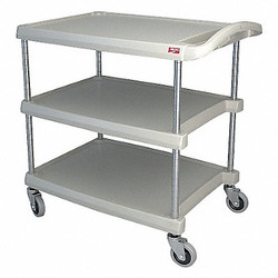 Metro Utility Cart,400 lb. Load Cap.,3 Shelves MY2030-34G