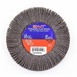 United Abrasives/Sait Flap Wheel,4.5 In D,5/8-11 Arbor,40 Grit  72130