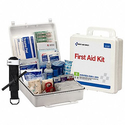 First Aid Only FirstAidKit w/House,210pcs,9.5x6.5",WHT 91332