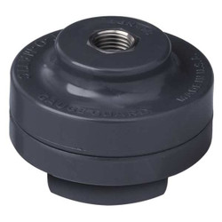Plast-O-Matic Gauge Guard,For 1/2 in FNPT, Viton Dia GGVSX1-PP