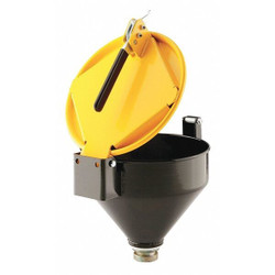 Pig Drum Funnel,Yellow,Steel,NPT DRM1125-YW-NPT