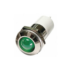 Sim Supply Round Indicator Light,Green,3VDC  24M144