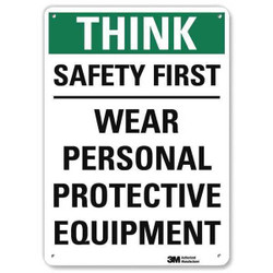 Lyle Safety Sign,14 inx10 in,Plastic U7-1331-NP_10X14