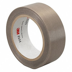 3m PTFE Glass Cloth Tape,1 in x 36 yd,3mil 1-36-5151