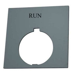 Eaton Legend Plate,Square,Run,Black HT8SP31