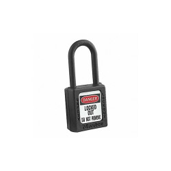 Master Lock Lockout Padlock,KA,Black,1-3/4"H 406KABLK 4XX0006