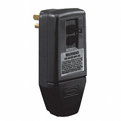 Plug-In GFCI User Supp Cord,15A,Blk,120V