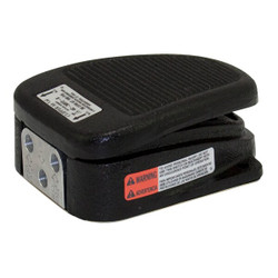 Linemaster Foot Switch, Black, Cast Iron, Momentary 4C-30F2-S