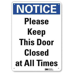 Lyle Notice Sign,10 in x 7 in,Aluminum  U5-1452-RA_7X10