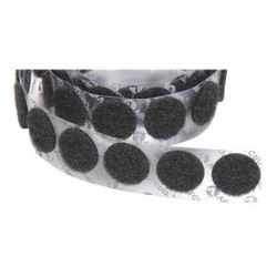 Velcro Brand Reclosable,Loop,1-3/8" dia.,Black,PK600  192343