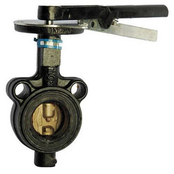 Milwaukee Valve Butterfly Valve,Wafer Style,Size 6 In  HW232B