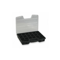 Westward Adjustable Compartment Box,Blk,2 7/16 in 2HFR7