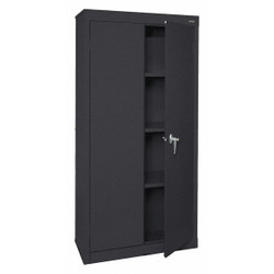 Sandusky Lee Storage Cabinet,72"x30"x18",Black,3Shlv VF31301872-09