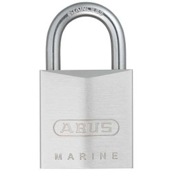 Abus Keyed Padlock, 5/8 in,Rectangle,Silver  75IB/30 KD