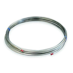 Sim Supply Coil Tubing,Welded,1/8 In,50 ft,304 SS  3ADC6