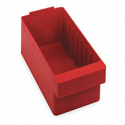 Quantum Storage Systems Drawer Bin,Red,Polystyrene,4 5/8 in QED601RD
