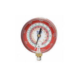 Yellow Jacket Gauge,3-1/8 In Dia,High Side,Red,800 psi 49137