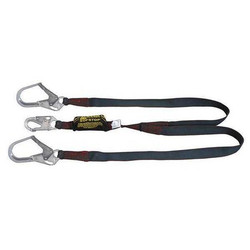 Honeywell Miller Shock-Absorbing Lanyard,Black 8798KR-Z7/6FTBK