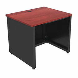 Versa Products Enclosed Desk,CD Series,36" W,Cherry Top VT1093624-01-02