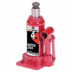 American Forge & Foundry Bottle Jack,4 ton,Max Lift 13 1/4" H 3504