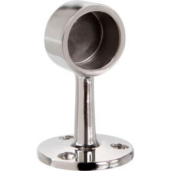 Lavi Industries Flush End Post for 1"" Tubing Polished Stainless Steel