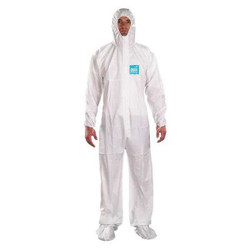 Microchem Coveralls,2XL,Wht,Film Lam,PK25 WH20-B-92-107-06