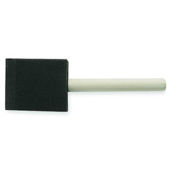 Sim Supply Foam Brush,2 in,Soft,Flat Wood Handle  1XRK1