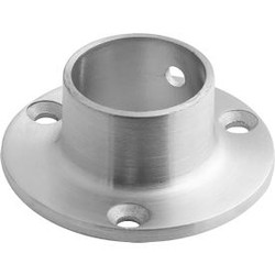 Lavi Industries Flange Wall for 1"" Tubing Satin Stainless Steel