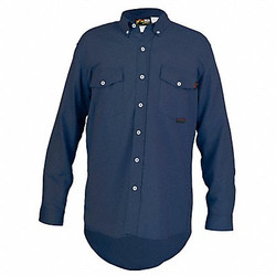 Mcr Safety FR L Sleeve Shirt,8.7 cal/sq cm,Nav Blue S1NXL