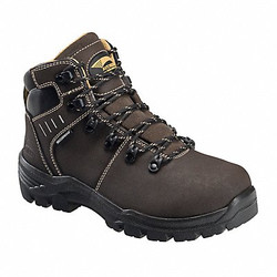 Avenger Safety Footwear 6-Inch Work Boot,W,9 1/2,Brown,PR 7452-9.5W