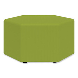 Safco® Learn 30" Hexagon Vinyl Ottoman, 30w x 30d x 18h, Green 8124GV