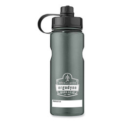 ergodyne® Chill-Its 5151 Plastic Wide Mouth Water Bottle, 34 oz, Black 13152