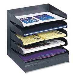 Safco® DESK SET,5 SHELF,BK 3127BL