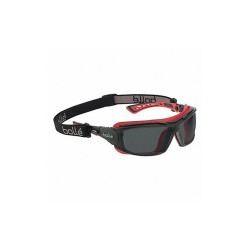 Bolle Safety Safety Glasses,Smoke Lens,Wraparound  40300