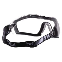 Bolle Safety SafetyGoggles,PC;TPR,Clr,Wraparound 40091