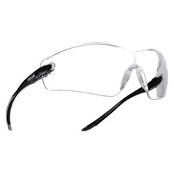 Bolle Safety SafetyGlasses,Clear,Platinum,Black/Gray 40037