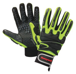 Honeywell North Impact Gloves,Black/Yllw,Straight,PR MPCT1000/7S