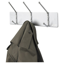 Safco Metal Wall Rack,3 BallTipped DoubleHo 4161