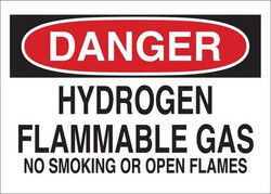 Condor Danger No Smoking Sign,Hydrogen,7x10 35GH41