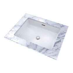 Toto Lavatory w/Sanagloss,Under Cnter,17x13" LT221#01