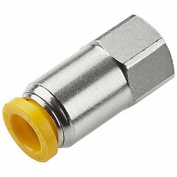 Parker Fitting,4 mm,Brass,Push-to-Connect 66PLP-4M-2G