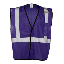 Kishigo Hi-Viz Vest,Multi-Pocket,Purple,2XL-3XL B129-2X-3X