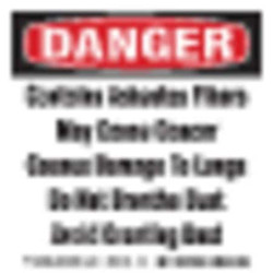 Brady Danger Sign,4X4",R and BK/WHT,ENG,PK100 121061