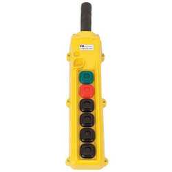Kh Industries PendantCntrlStation,DeadEnd,6Buttn,Ylw CPH06-A2C-000A