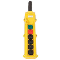 Kh Industries PendantCntrlStation,DeadEnd,6Buttn,Ylw CPH06-B2C-000A