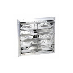 Airmaster Fan ShtrMnt ExhFn,12In Bld Dia,Alum,115V 23015
