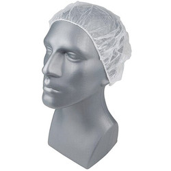 Sim Supply Bouffant Cap,Polypropylene,White,PK1000 56LR72