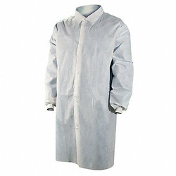 Cellucap Lab Coat,White,Snaps,3XL,PK25 3509XXX