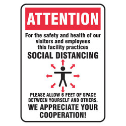 Condor Safety Sign, 14x10 56JU72